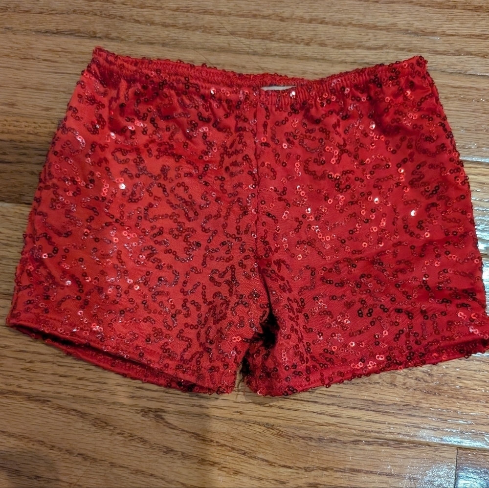 Weissman Red Fringe Sequin Dance Costume - Picture 6 of 7